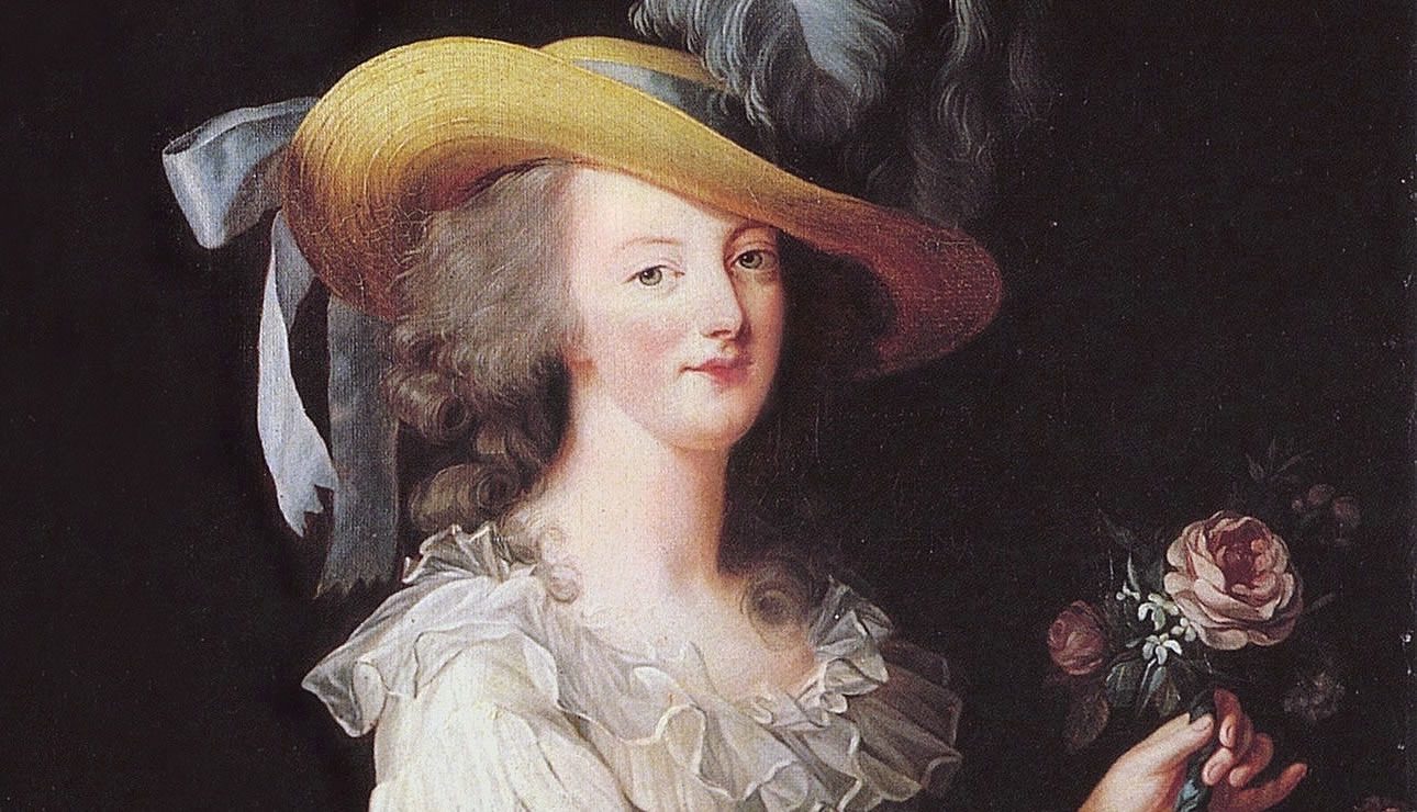 María Antonieta luciendo la polémica robe chemise hecha por Rose Bertin. Retrato de Vigée-Lebrun, 1783. Retrato de María Antonieta, Vigée-Lebrun 1783